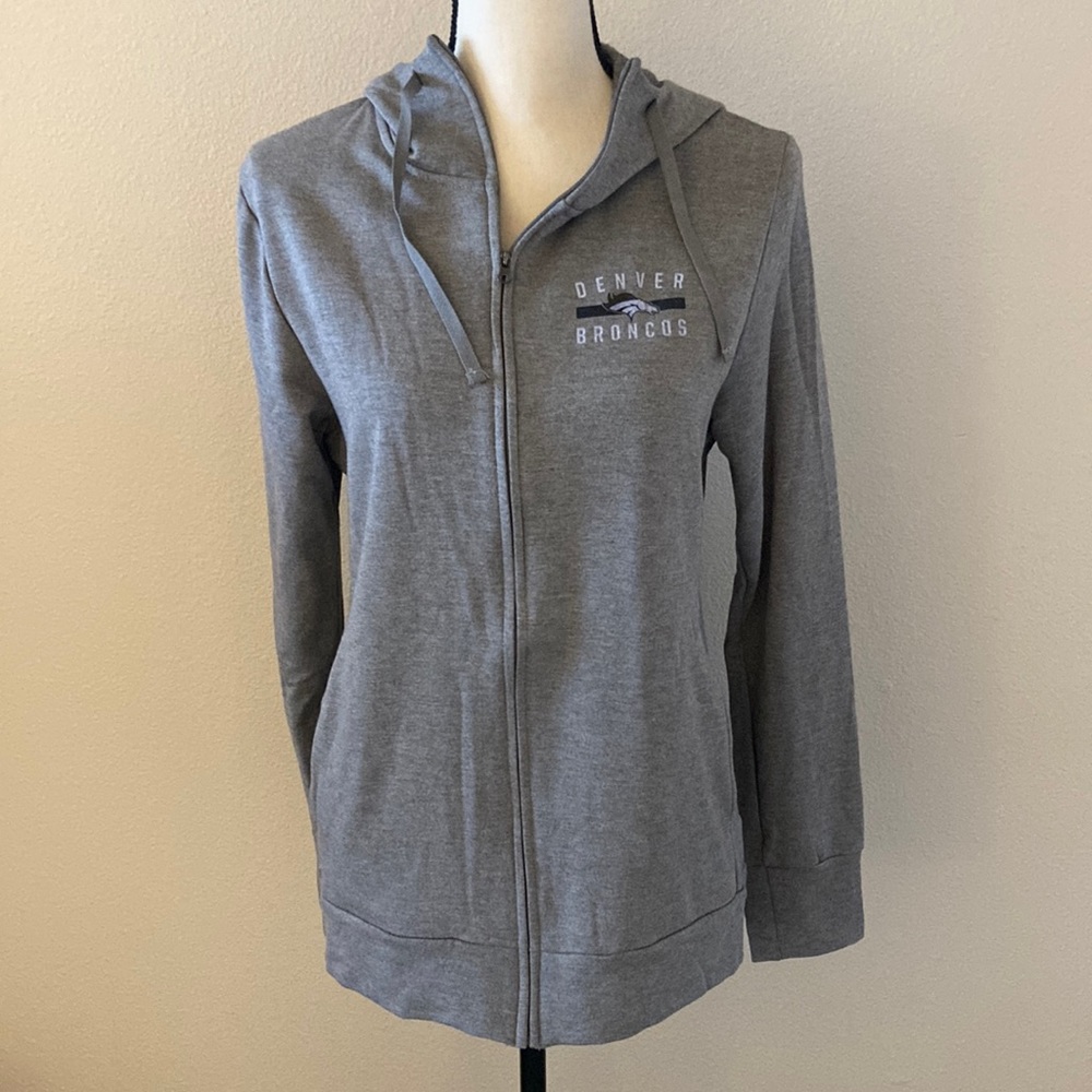 Womens Denver Broncos Zip Hoodie